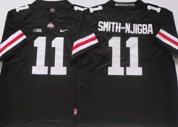 Men's Ohio State Buckeyes Jaxon Smith-Njigba #11 Black Jersey